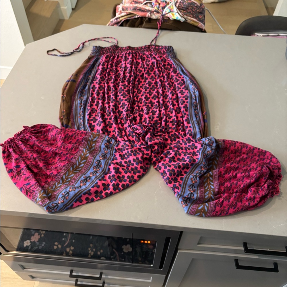 Rule the World Maxi Romper - hot pink combo - Picture 3 of 5